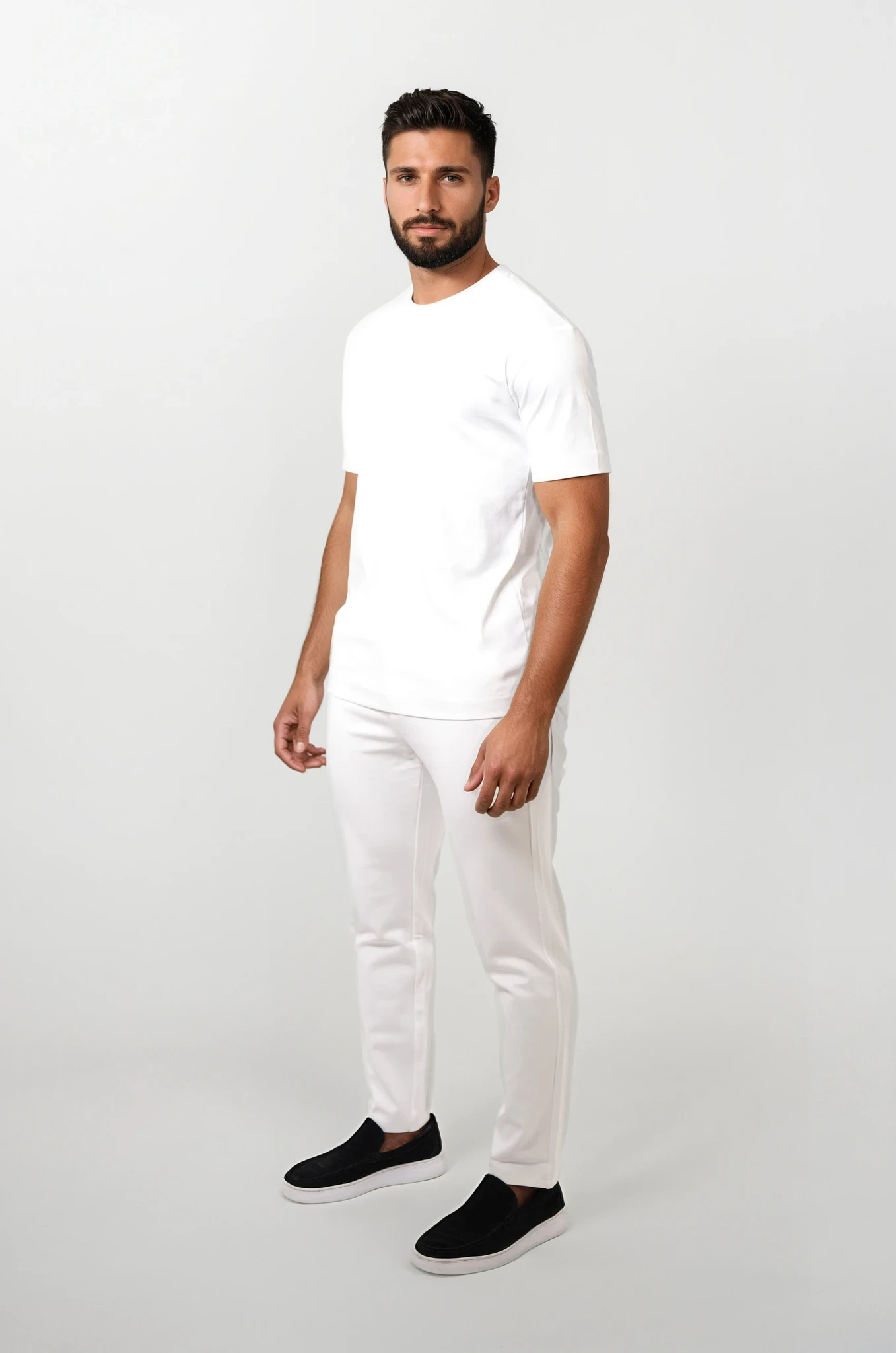 Pure White glans T-shirt
